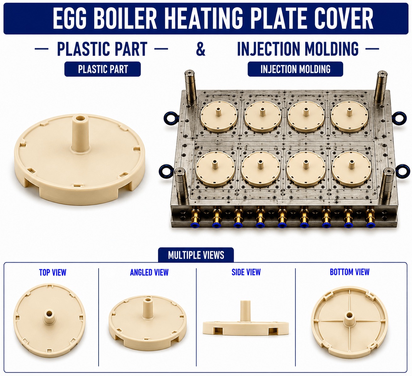 Egg Boiler Plastic Heating Plate Cover Mould and Moulding Service